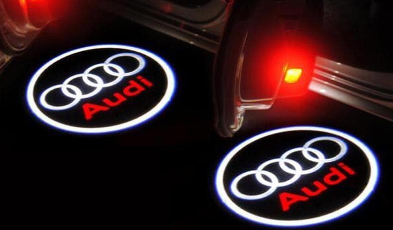 Projecteur Logo Porte Voiture Audi Logo Avec Cercle